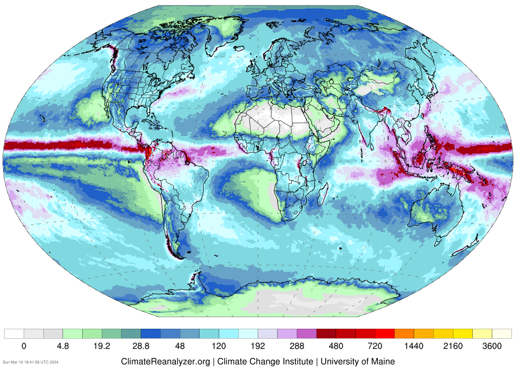 Nedbørskart. Visuell oppgave.